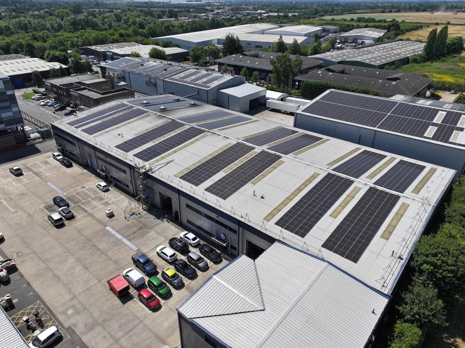 315kW Commercial Solar PV Installation, Distribution Centre Project, photograph 2
