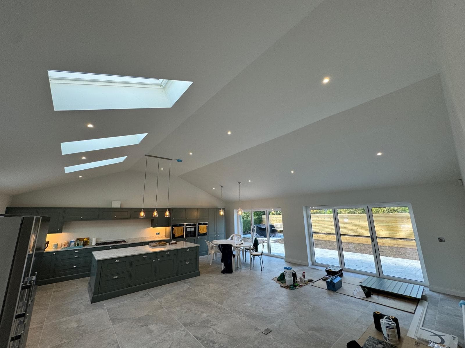 Electrical first fix work inside a new build property